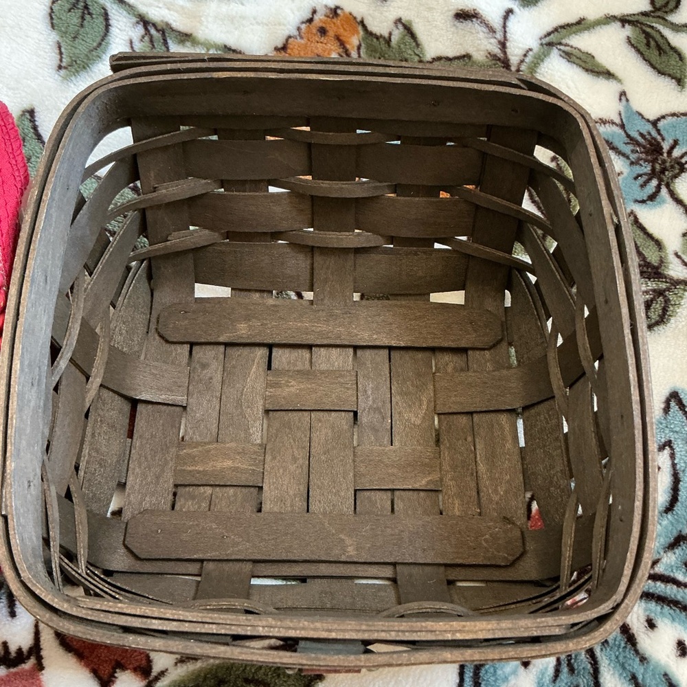 🧺 Longaberger Deep Green Sort & Store Business Card Basket ⭐️ No DATE! - Picture 4 of 5